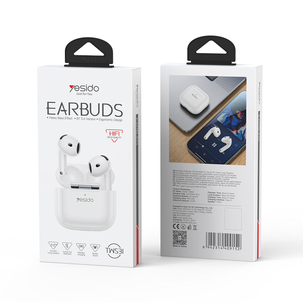 Handsfree Bluetooth Yesido TWS31, TWS, Vit