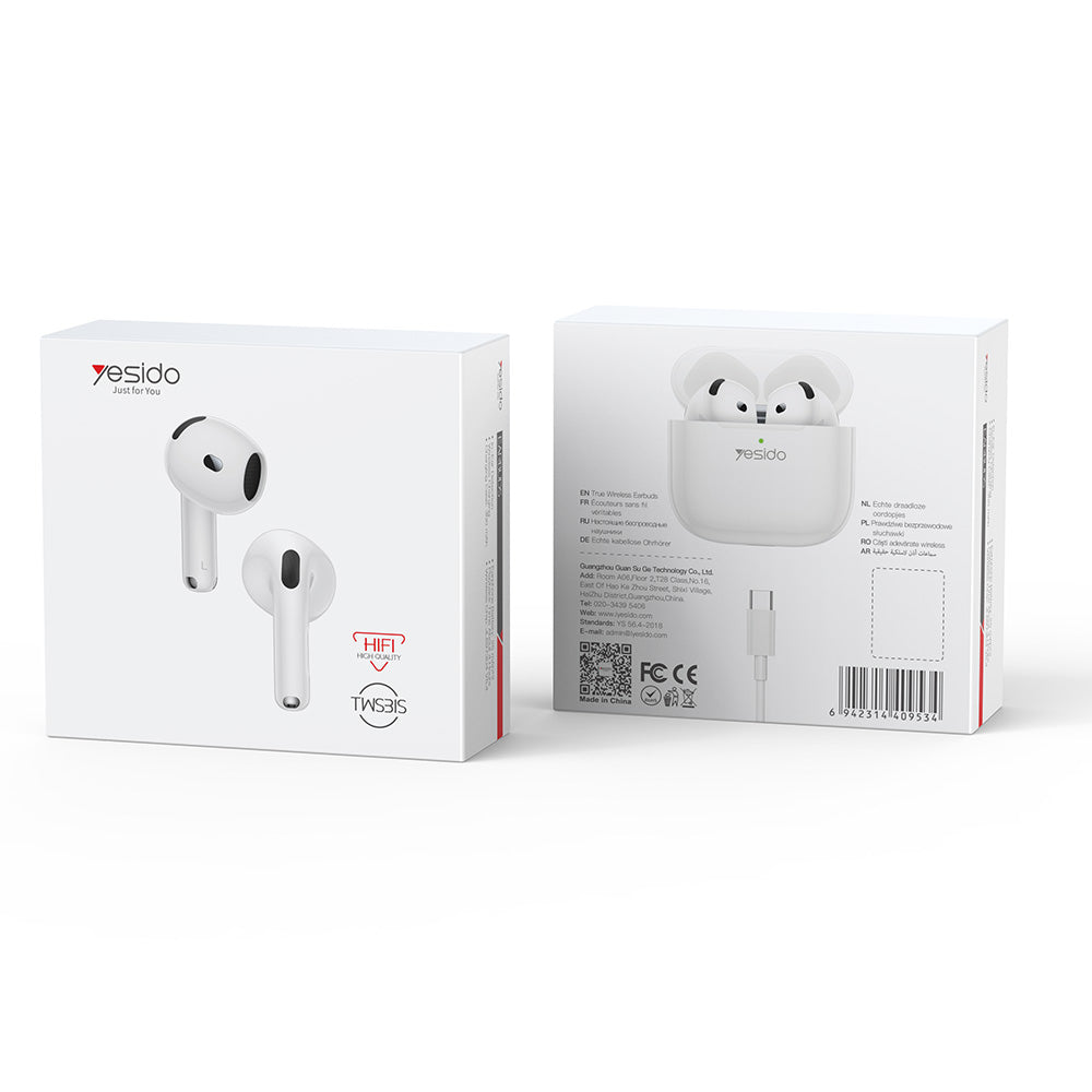Handsfree Bluetooth Yesido TWS31S, TWS, Vit