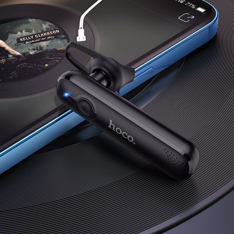 Bluetooth-handsfree HOCO E63 Diamond, A2DP, Svart