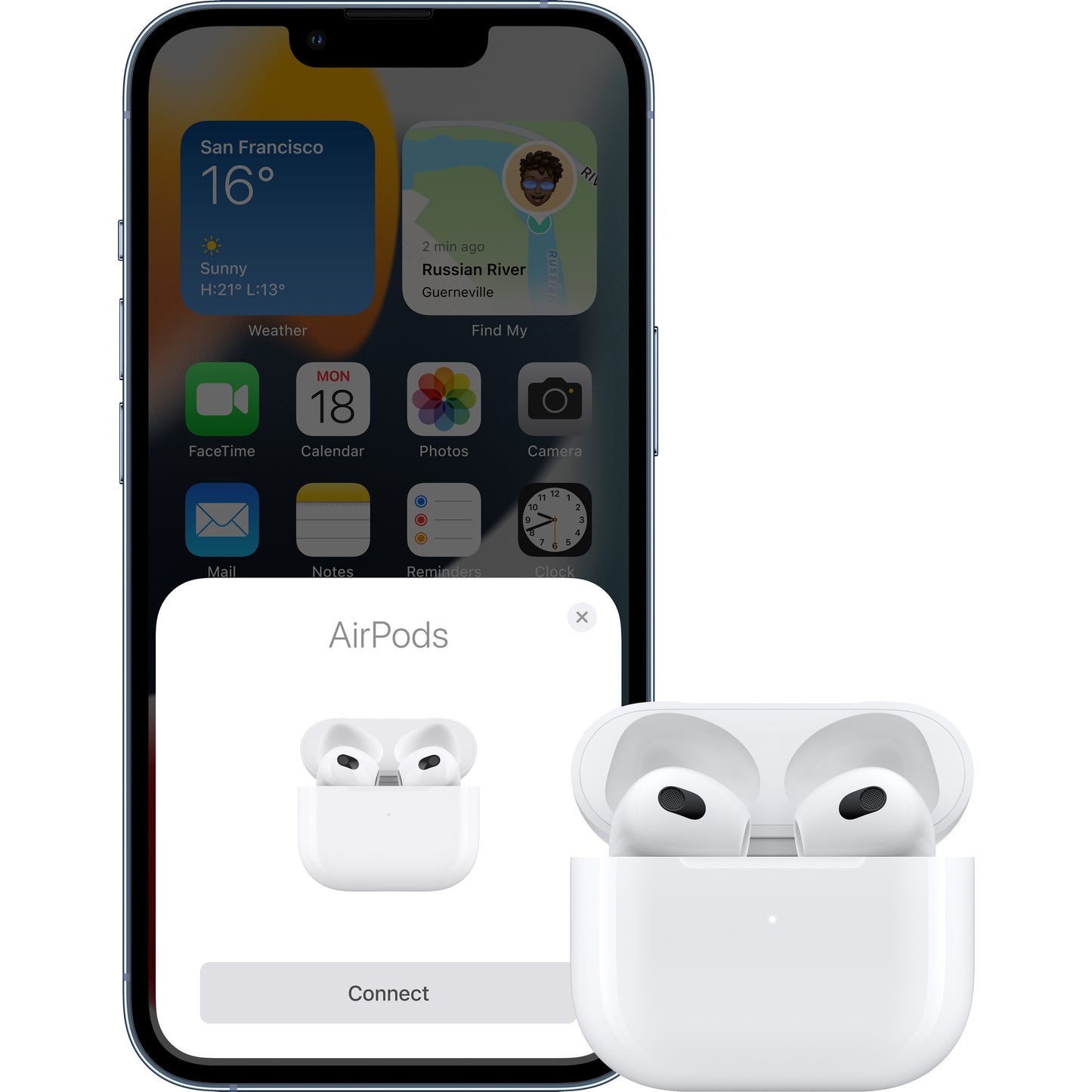 Handsfree Bluetooth Apple Airpods 3, Vit MME73ZM/A
