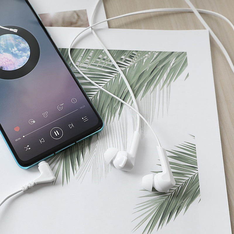 Handsfree 3.5mm HOCO M72 Admire, Alb