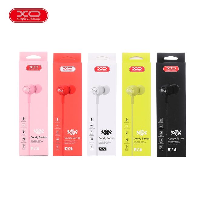 Handsfree 3.5mm XO Design S-6 Candy, Vit