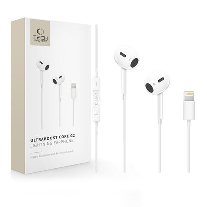 Handsfree Lightning Tech-Protect Ultraboost Core G2, Vit