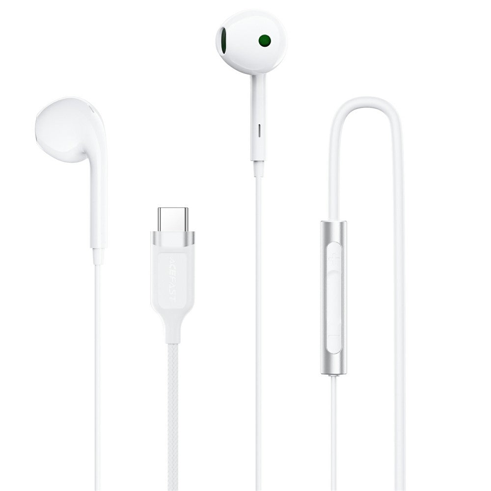 Handsfree USB-C Acefast L7, Vit