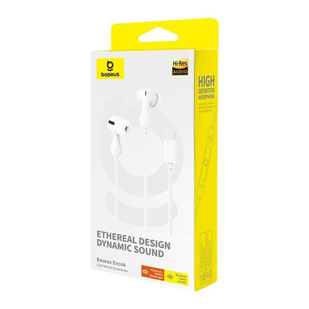 Handsfree USB-C Baseus Encok CZ20, Vit A00171400213-00