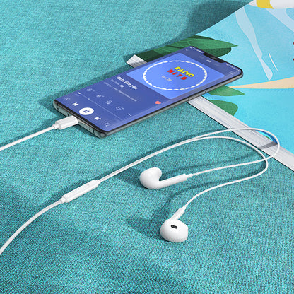 Handsfree USB-C Borofone BM100 Max Fuente, Vit
