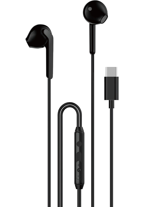Handsfree USB-C Dudao X3C, Svart