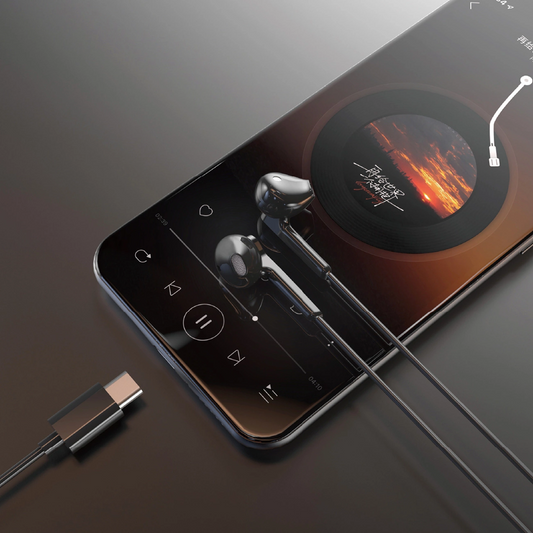 Handsfree USB-C Dudao X3C, Svart