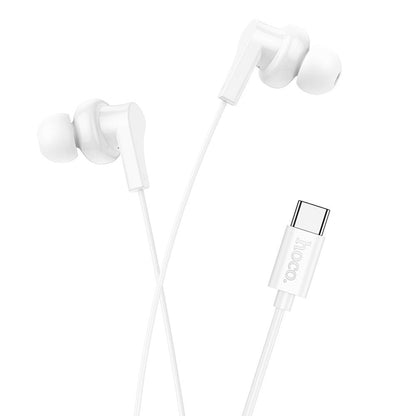 Handsfree USB-C HOCO M114, Vit