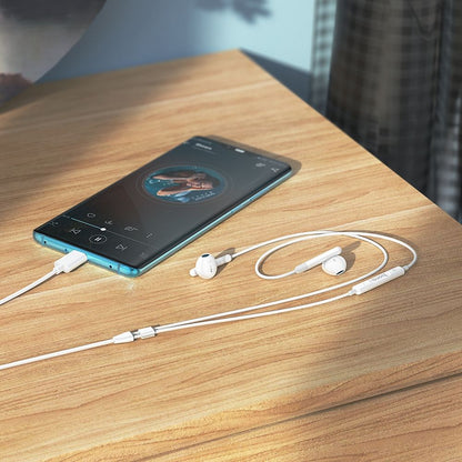 Handsfree USB-C HOCO M93, vit