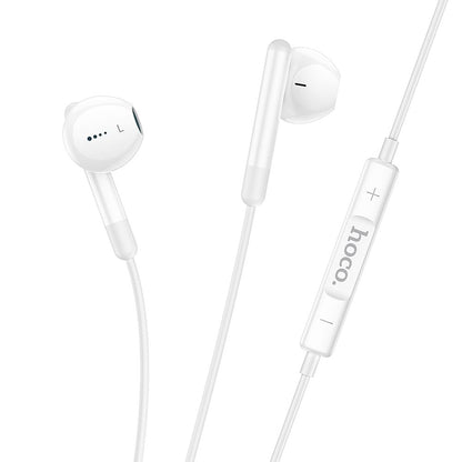 Handsfree USB-C HOCO M93, vit