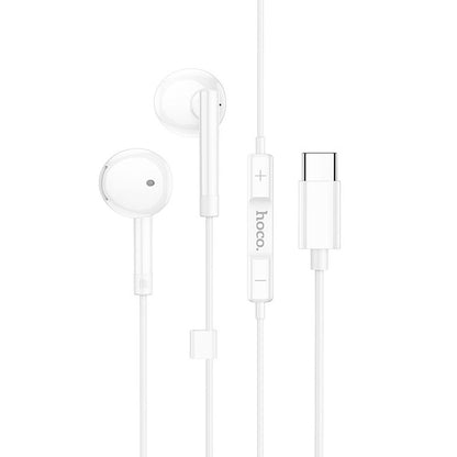 Handsfree USB-C HOCO M95, Vit