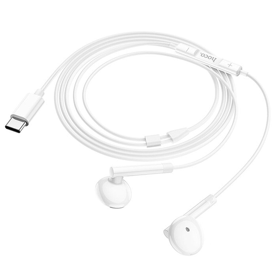 Handsfree USB-C HOCO M95, Vit