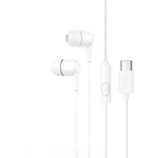 Handsfree USB-C HOCO M97, Vit