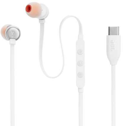 Handsfree USB-C JBL Tune 310C, Vit JBLT310CWHT
