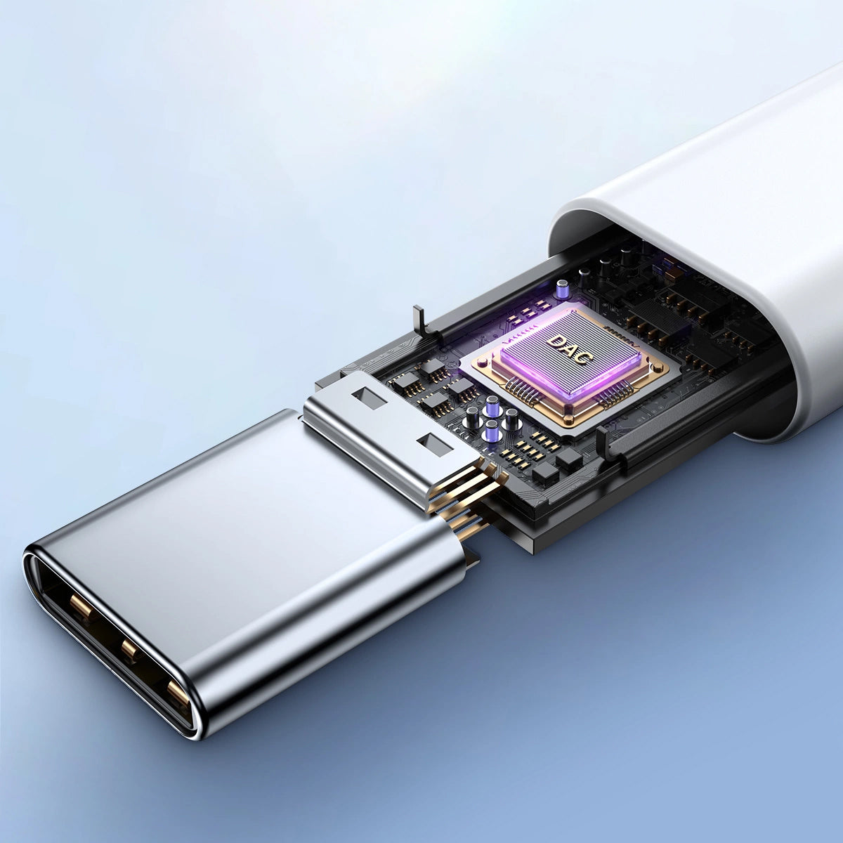 Handsfree USB-C Joyroom JR-EC05, Vit