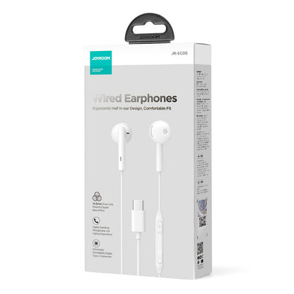 Handsfree USB-C Joyroom JR-EC05, Vit