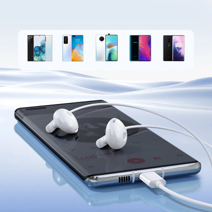 Handsfree USB-C Joyroom JR-EC05, Vit