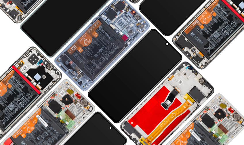 Huawei reparation av OLED-skärmar och Kunlun Premium-glas