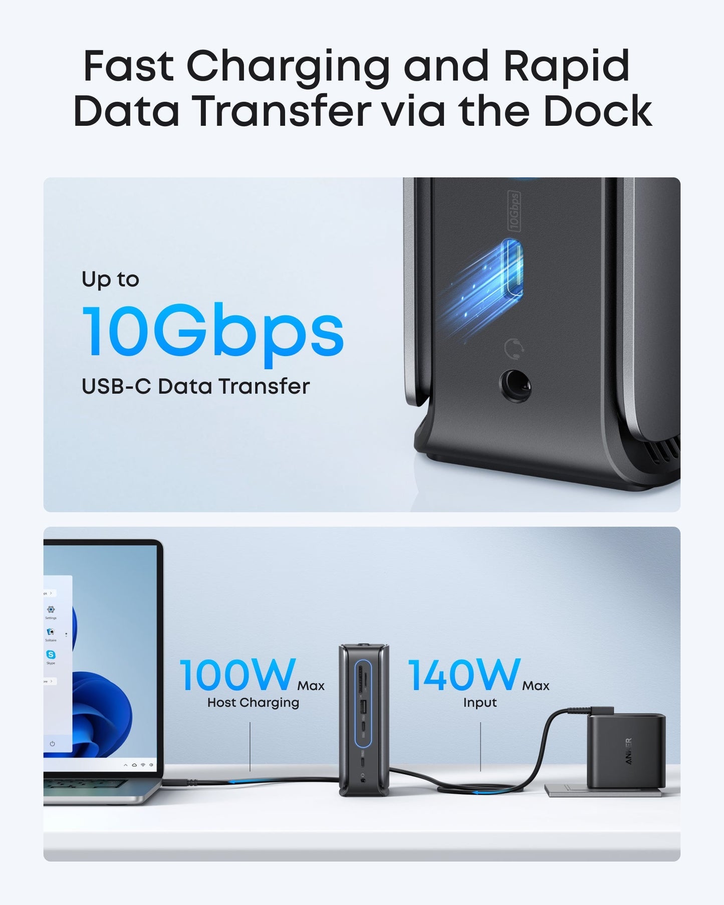Anker Multifunktionell Hub 13in1, Grå A83C3311