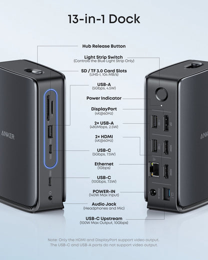 Anker Multifunktionell Hub 13in1, Grå A83C3311