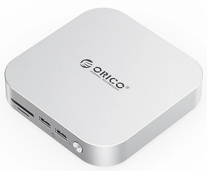 Orico MiniLink M49P Multifunktionell Hub för Apple Mac Mini M4, 9in1, Silver
