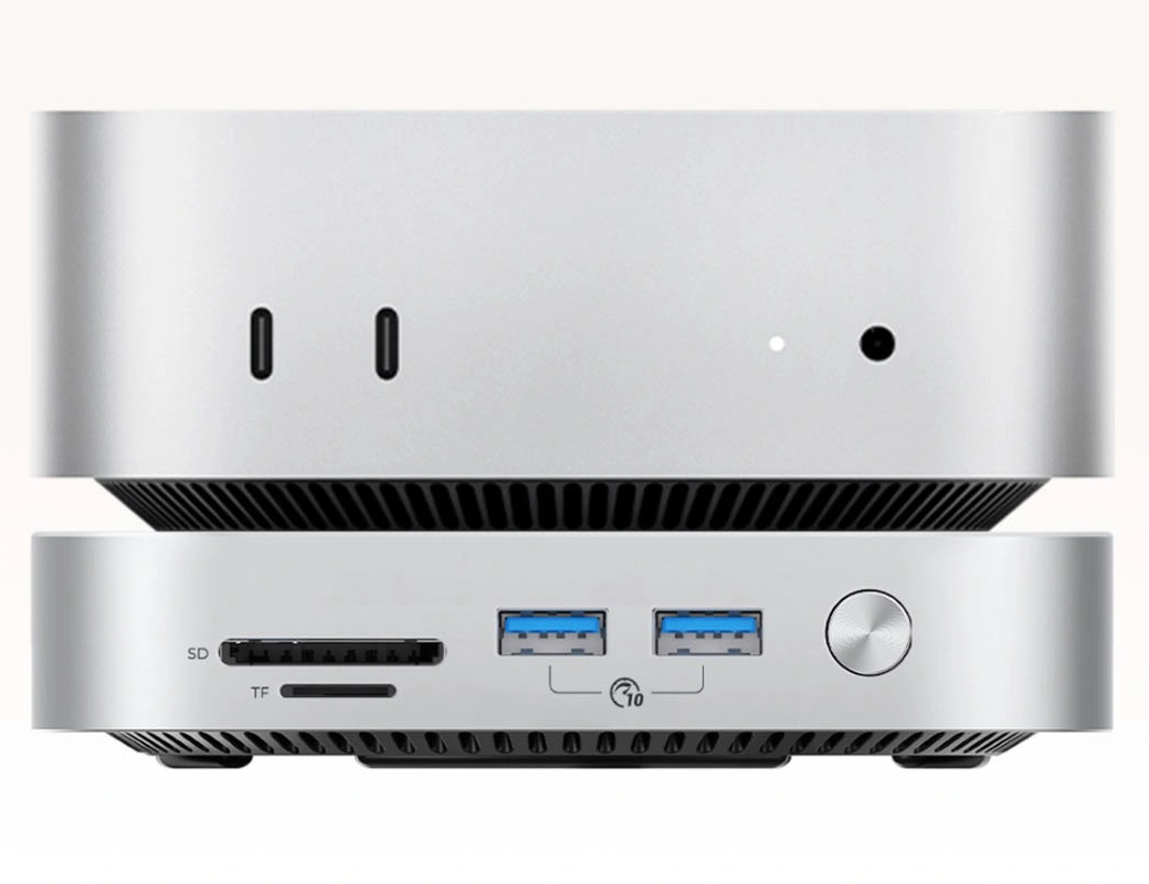 Orico MiniLink M49P Multifunktionell Hub för Apple Mac Mini M4, 9in1, Silver