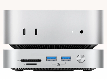 Orico MiniLink M49P Multifunktionell Hub för Apple Mac Mini M4, 9in1, Silver