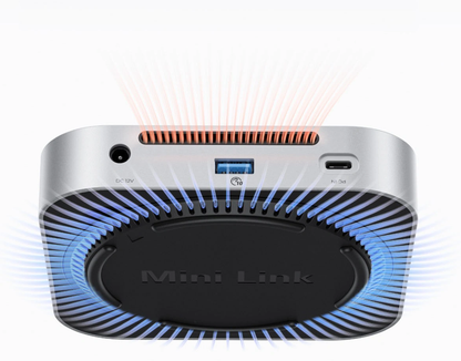 Orico MiniLink M49P Multifunktionell Hub för Apple Mac Mini M4, 9in1, Silver