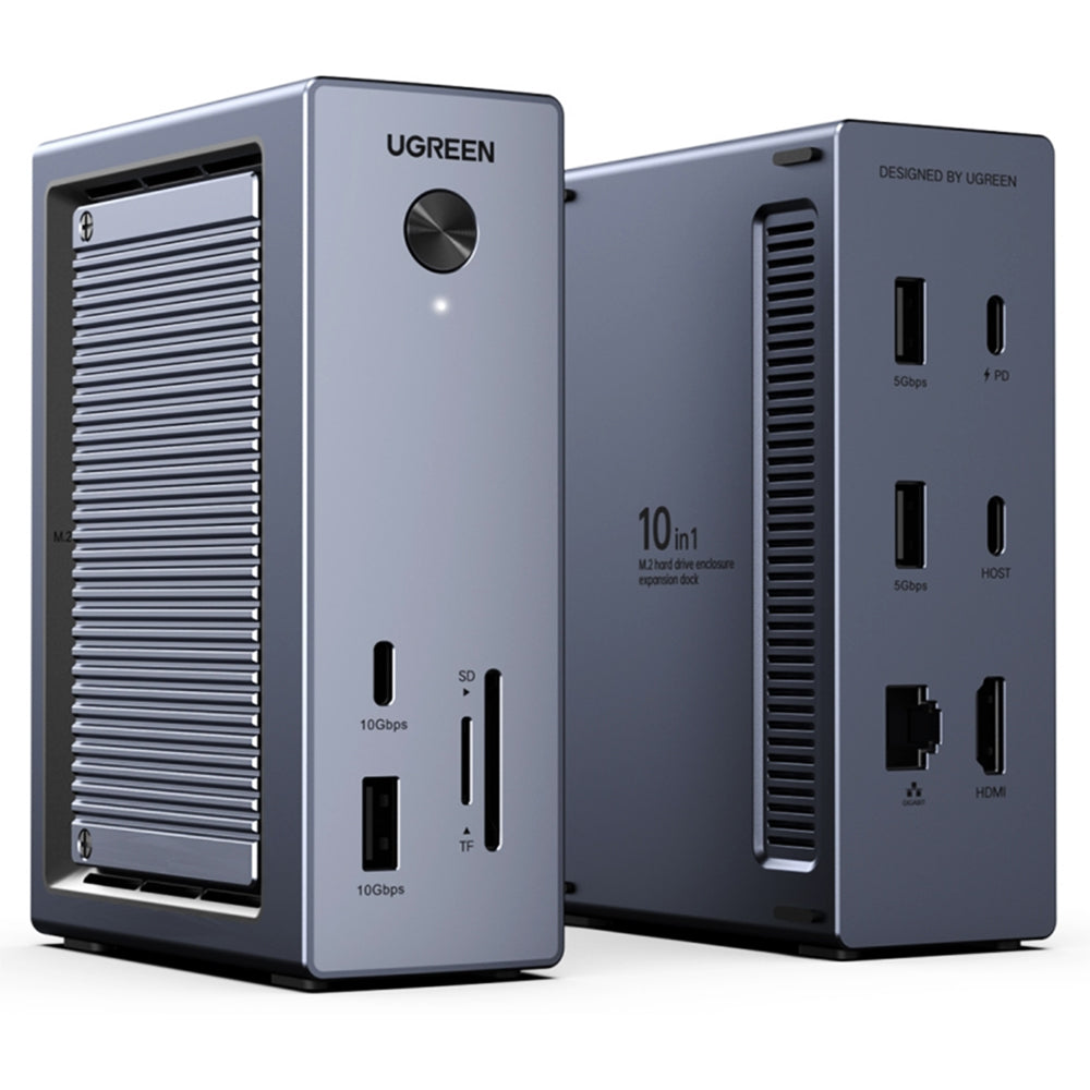 Multifunktionell Hub UGREEN CM923 (55735), 10in1, Grå