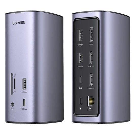 Multifunktionell Hub UGREEN Pro CM555, 13in1, Grå