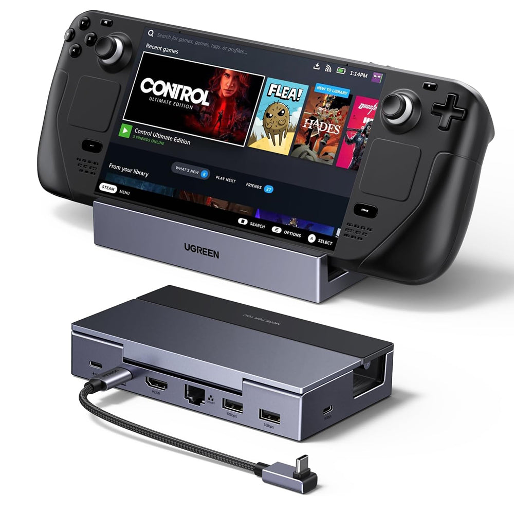 UGREEN 75126 Hub-stöd för bärbar konsol, Grå