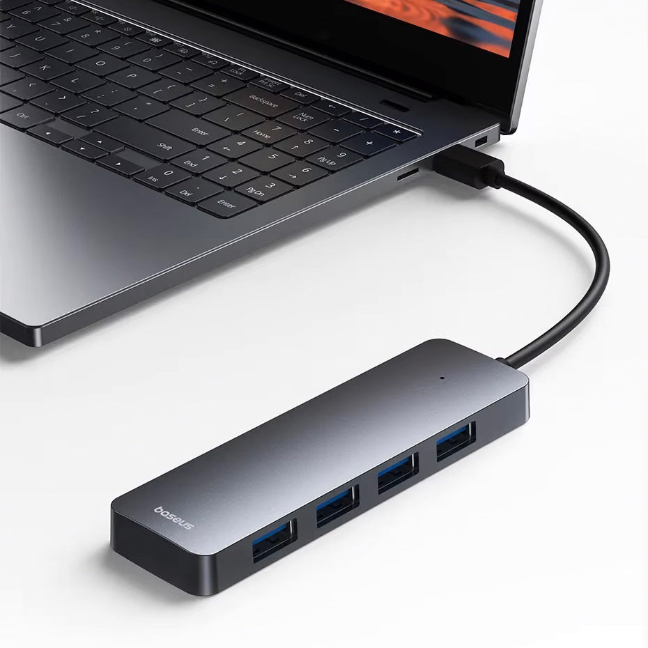 Hub USB Baseus UltraJoy Lite, 4 x USB-A 3.0, Grå B0005280B811-00