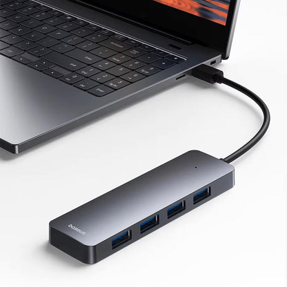 Hub USB Baseus UltraJoy Lite, 4 x USB-A 3.0, Grå B0005280B811-00