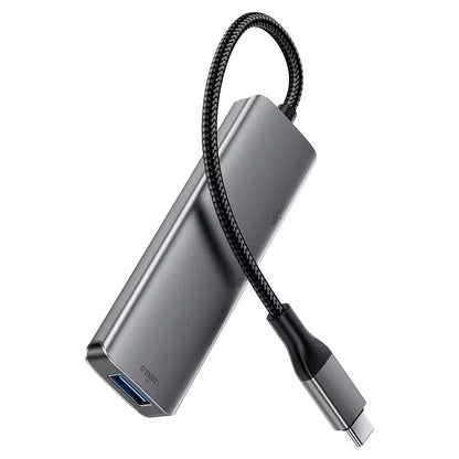 Hub USB-C Acefast J15, 4in1, Grå