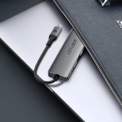 USB-C-hubb Acefast J18, 6-i-1, Grå