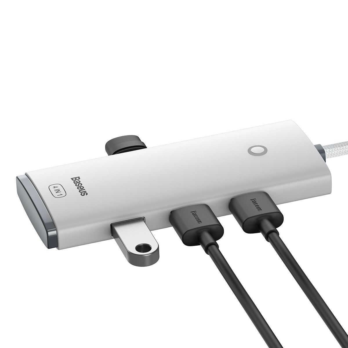 USB-C-hubb från Baseus Lite, 4 x USB-A 3.2, 2m, Vit