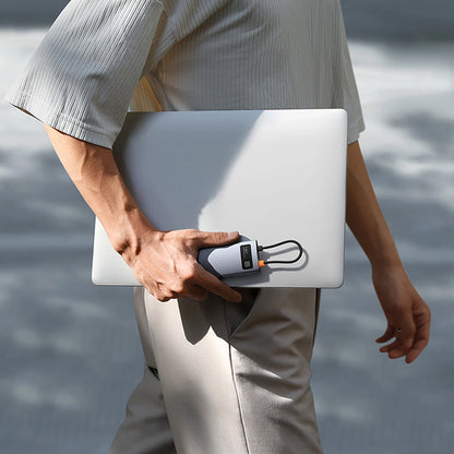 Hub USB-C Baseus Metal Gleam, 3 x USB-A 3.0 - 1 x USB-C - 1 x HDMI - 1 x SD - 1 x microSD, Grå B00030708811-01