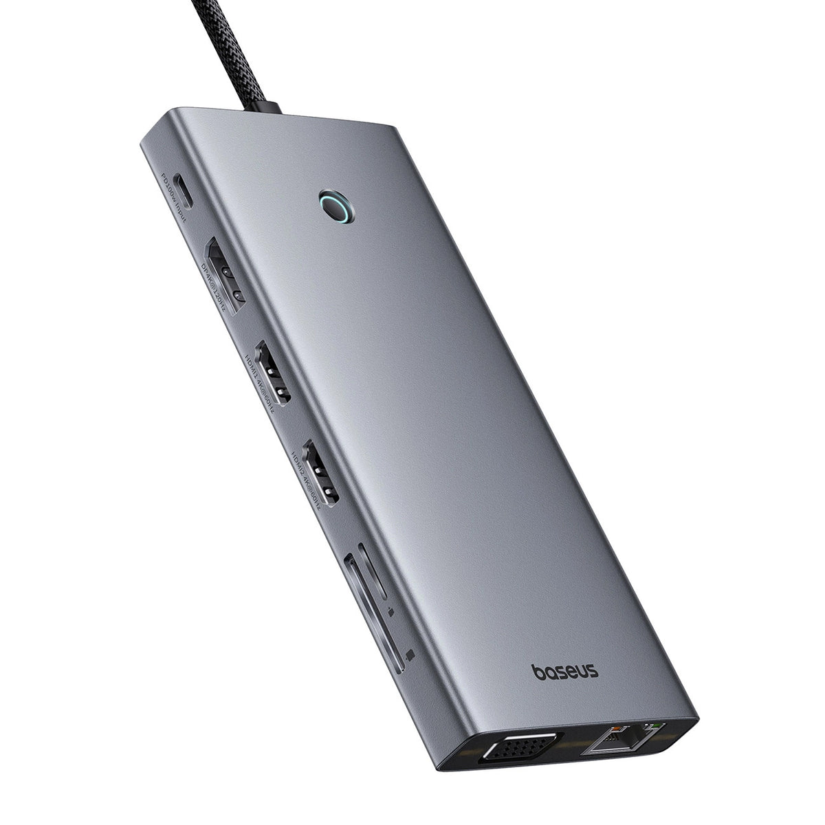 USB-C-hubb Baseus PortalJoy, 13in1, Grå B00053002811-01