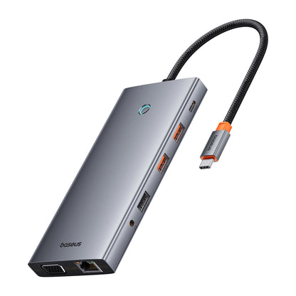 USB-C-hubb Baseus PortalJoy, 13in1, Grå B00053002811-01