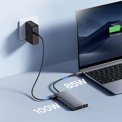USB-C-hubb Baseus PortalJoy, 13in1, Grå B00053002811-01