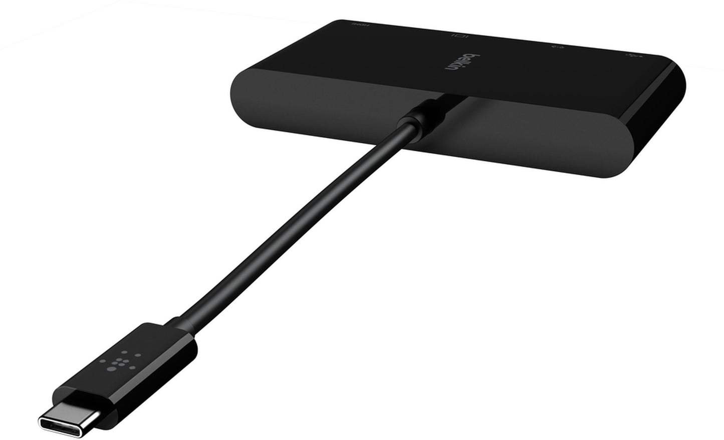 Belkin Connect USB-C-hubb, 1 x USB-A 3.0 - 1 x HDMI - 1 x VGA - 1 x RJ45, Svart AVC005btBK