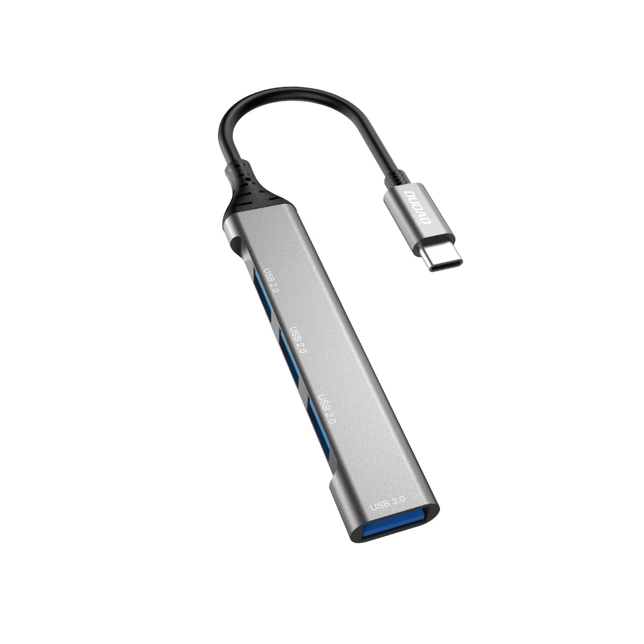 Hub USB-C Dudao A16T, 1 x USB-A 3.0 - 3 x USB-A, Svart