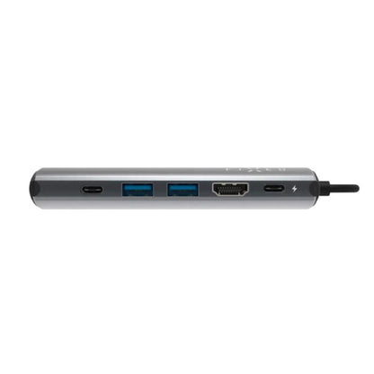 Hub USB-C Fixed Pro, 6in1, Grå