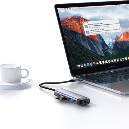 Hub USB-C McDodo HU-7740, 6in1, Grå