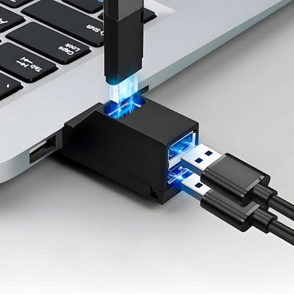 Hub USB-C Techsuit H10 EchoLink, 3in1, Svart