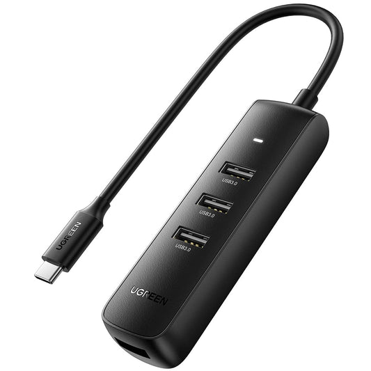 USB-C-hubb UGREEN CM416 (10916), 4 x USB-A 3.0, Svart