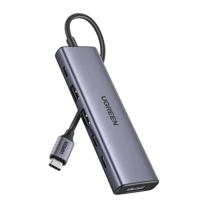 Hub USB-C UGREEN CM511 (75586), 6in1, Grå