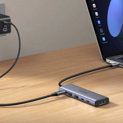 Hub USB-C UGREEN CM511 (75586), 6in1, Grå