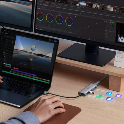 Hub USB-C UGREEN CM511 (75586), 6in1, Grå